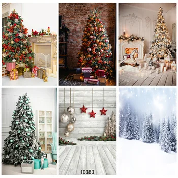 ZHISUXI חג המולד צילום רקע שלג, עץ חג המולד תפאורות עבור סטודיו צילום אביזרים 211025 ZLSY-57