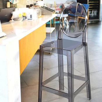 נורדי בנקים בר כסאות מלון שקוף ארגונומי דלפק בר כסאות פלסטיק הפרט מעצב Sillas De בר רהיטים WZ