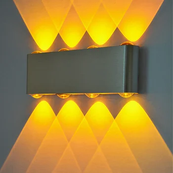 המודרני הוביל מנורת קיר אלומיניום תאורה פנימית 8W במורד המסדרון מנורות קיר אור על מגורים בבית חדר מדרגות ליד המיטה במסדרון עיצוב