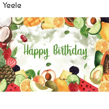 Yeele הקיץ רקע Photocall יום הולדת פירות עיצוב המסיבה התינוק דיוקן רקע צילום לצילום סטודיו צילומי.