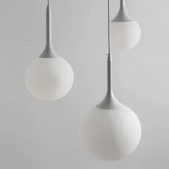 אריאלה דמעה תליון זכוכית המנורה העולם עגול LED לבן Hanglamp הסלון למטבח בר תליון מנורה תאורה